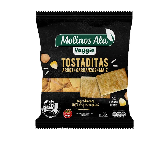 Tostaditas Arroz, Garbanzos y Maíz